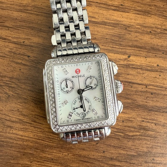 Michele Deco Diamond Watch – Stainless Steel - Picture 2 of 10